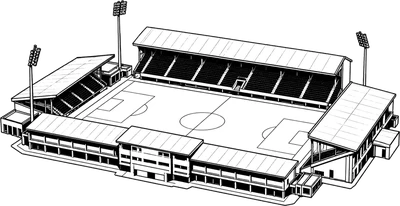 Silhouette des Holstein-Stadions