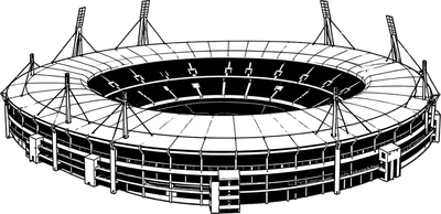 Silhouette des Max-Morlock-Stadions